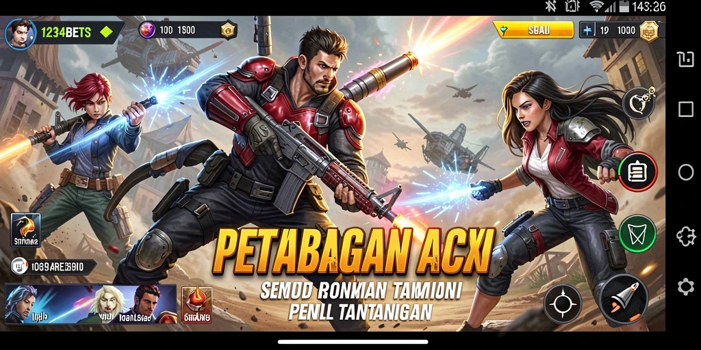 Tampilan gameplay menarik dari 1234BETS dengan aksi seru.