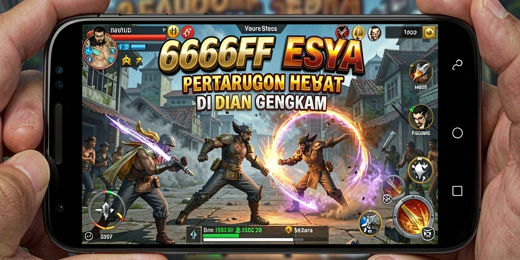 Tangkapan layar menunjukkan aksi pertarungan yang dinamis di 666FF.