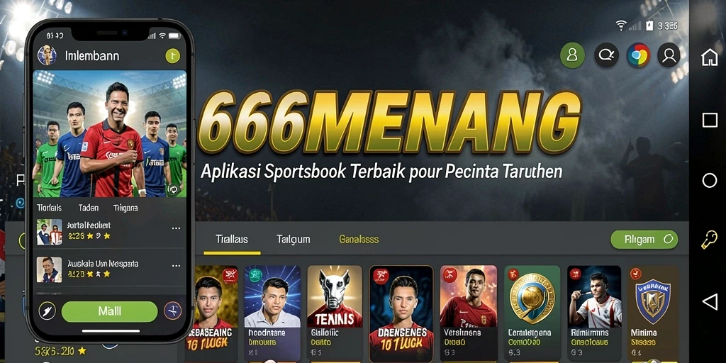 Tampilan menarik dari aplikasi Sportsbook 666MENANG saat bermain taruhan langsung.