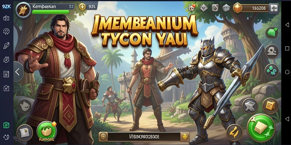 Tampilan gameplay menarik dari 9ZK yang menampilkan pembangunan bisnis.