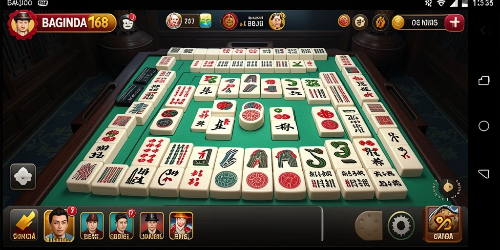 Tampilan permainan Mahjong yang seru di BAGINDA168.