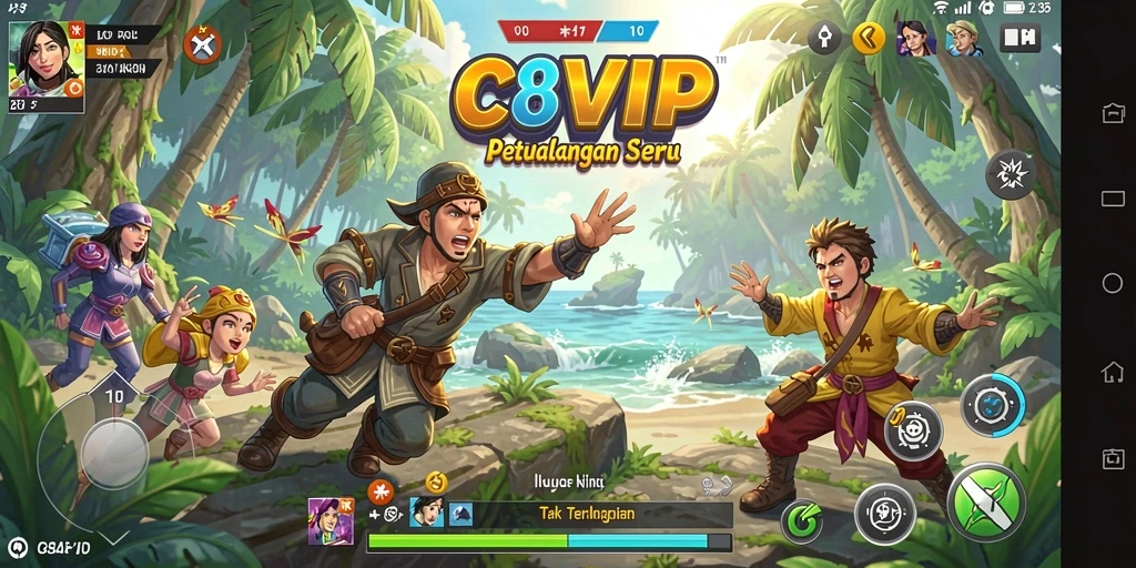 Tampilan menarik dari gameplay C8VIP dalam petualangan seru.