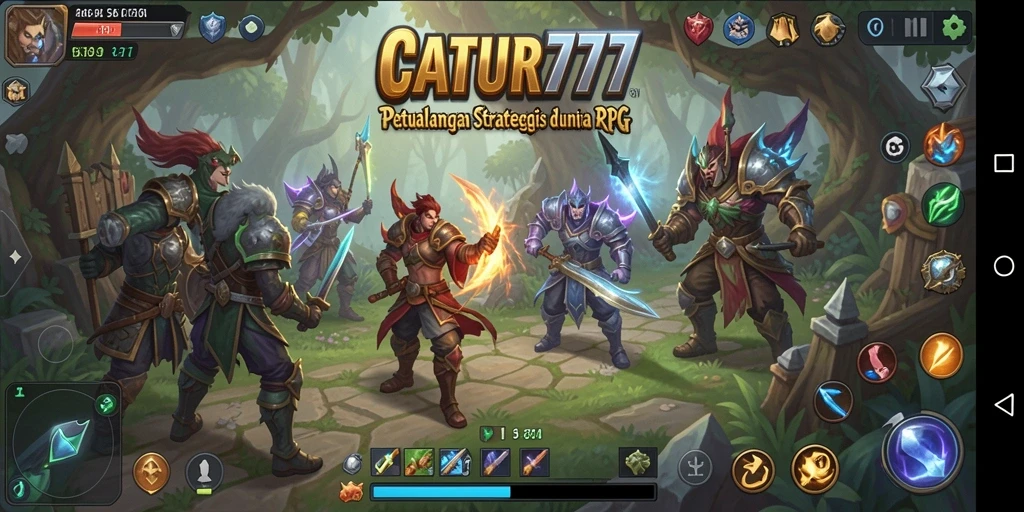 Tampilan gameplay RPG yang mendebarkan dan strategis.