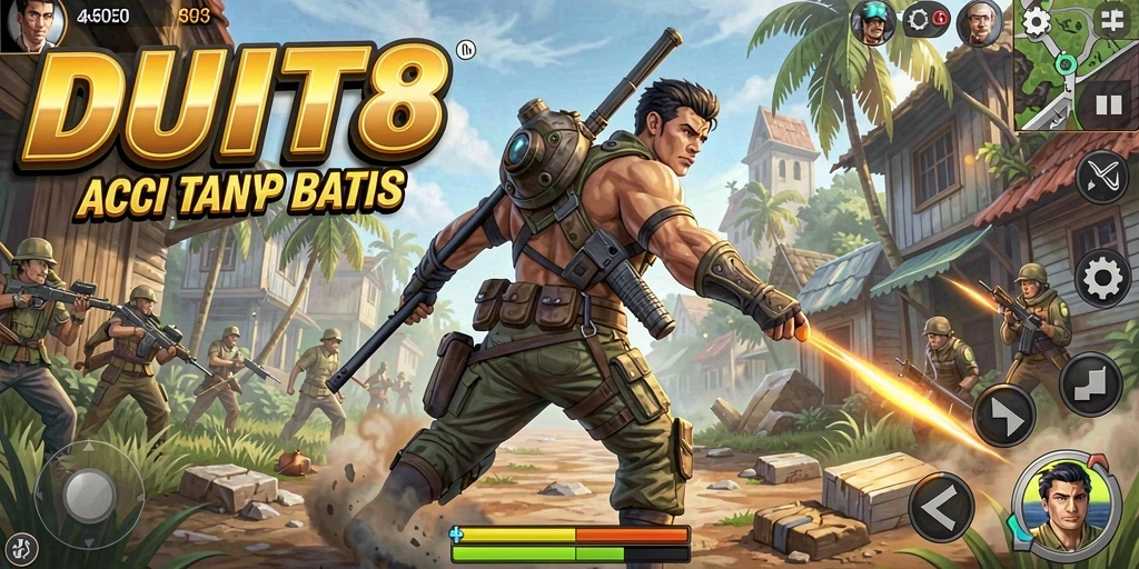 Screenshot gameplay DUIT8 dengan aksi yang memukau.