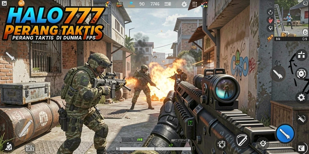 Tampilan gameplay seru dan penuh aksi di HALO777.