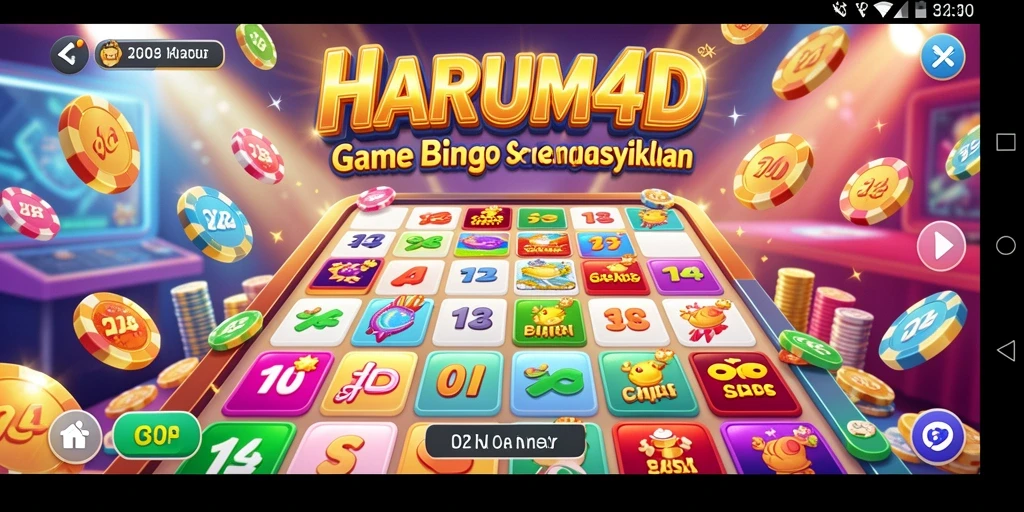 Tampilan menarik dari gameplay Bingo di HARUM4D.