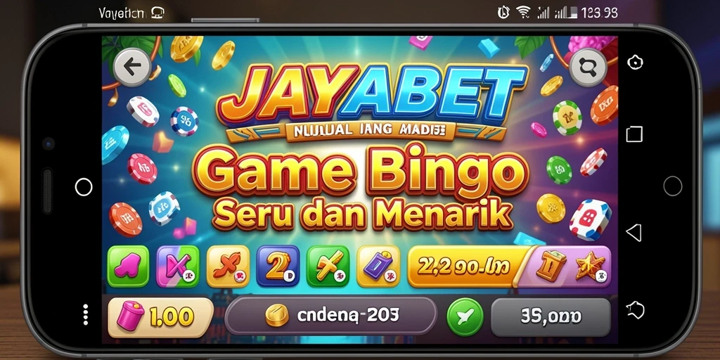 Tampilan gameplay Bingo yang mengasyikkan di JAYABET.