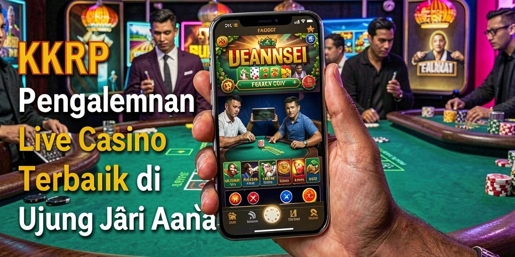 Tampilan gameplay Live Casino yang mendebarkan di KKRP.