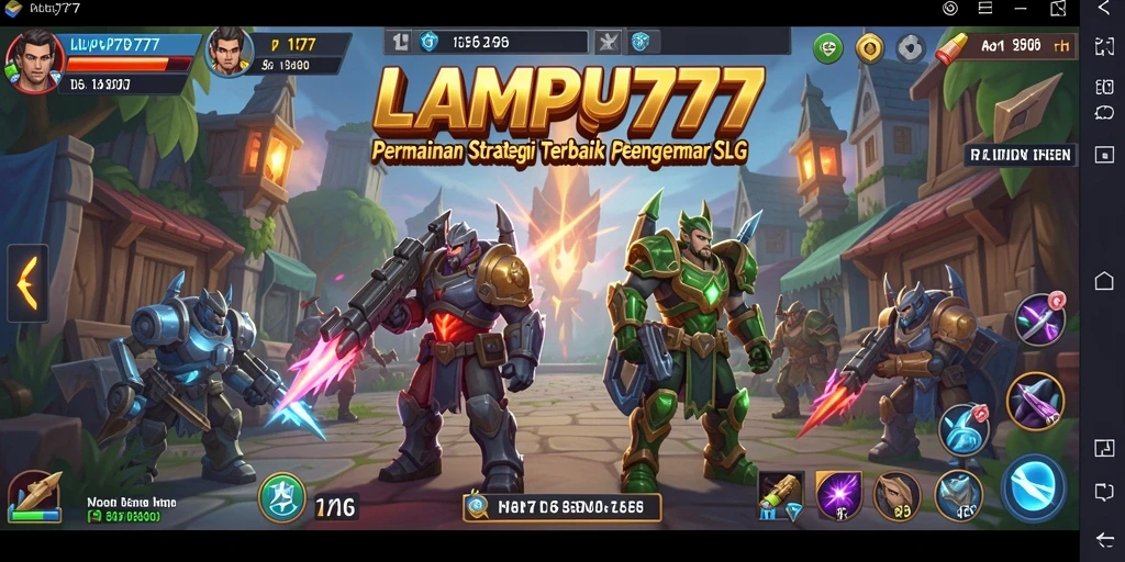 Screenshot gameplay LAMPU777 menampilkan pertempuran strategis yang mendebarkan.