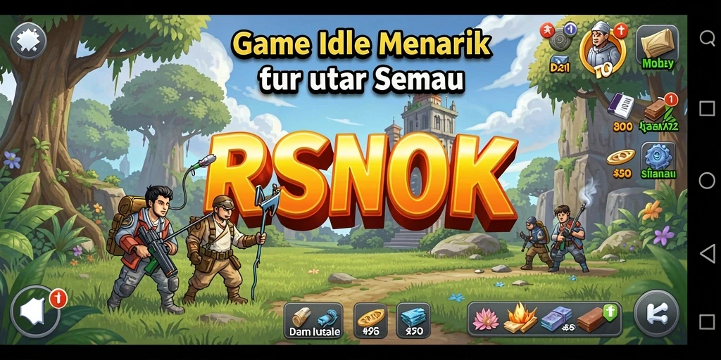 Tampilan gameplay RSNOK dengan interaksi santai dan menyenangkan.