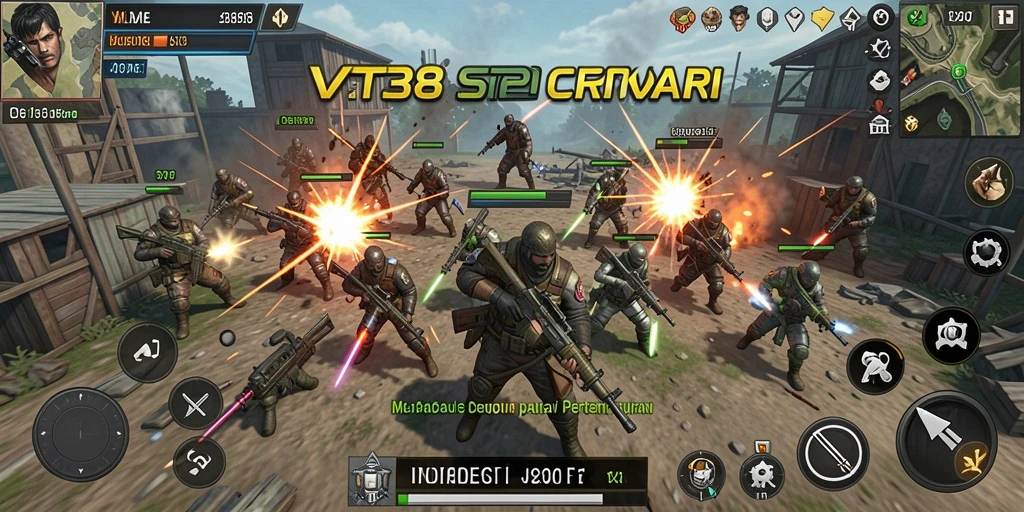 Tampilan gameplay VT38 dengan taktik pertempuran yang mendalam.